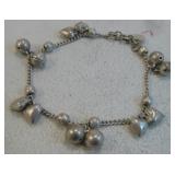 Sterling Silver Charm Bracelet - Hallmarked
