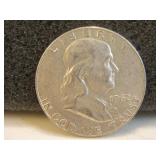 1962-D Ben Franklin Silver Half Dollar