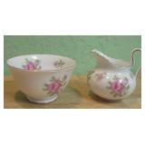 Royal Chelsea China Pitcher & Sugar Bowl