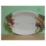 Fitz And Floyd Classics Glazed Ceramic Platter