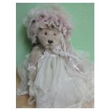 Elsie Massey Hand Crafted Wedding Bear - Hannah