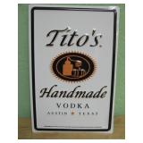 8 X 12 Tito's Handmade Vodka Tin Sign
