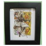 10.5 X 12.5 Framed Tribal Dancer Print