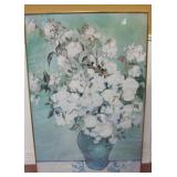 26 X 38 Framed Van Gogh Rose Still Life Print