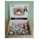 Guesta Rey Cigar Box & 12 Bottles Of Fabric Paint