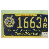 New Mexico Armed Forces Veteran License Plate
