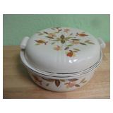 Vintage Hall's Superior Autumn Leaf Lidded Dish