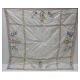 Vintage 32 X 32 Cross Stitch Tablecloth