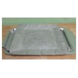 Three Assorted Aluminum Serving Trays