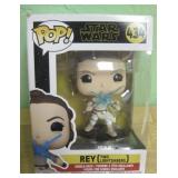Star Wars 434 Rey Funko Pop With Light Sabers