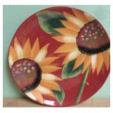Julie Ueland Hand Painted Sunflower Platter
