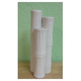 Japanese Shafford 7' Ceramic Triple Bamboo Vase