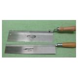 Two 10' Wood Handle Dovetail Saws