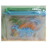 Sealed Package Of 12 Zipper Pouches - 4 Colors