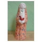 Vintage Esta Bain Signed Pottery Storyteller