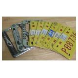 Six New Mexico Motorcycle Plates & Three Holders