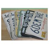 Six Assorted License Plates