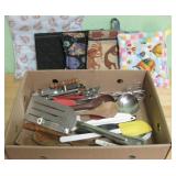 Pot Holders, Can Openers And Assorted Utensils