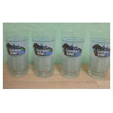 Four 2000 Kentucky Derby Glasses