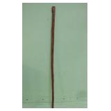 66' Lacquered Carved Wood Face Walking Stick