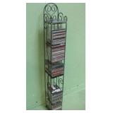46.5' Metal CD Rack With 65 Assorted CD's