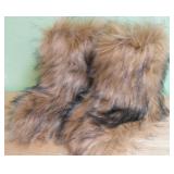 Women Faux Fur Boots - Size 41