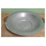 Hand Wrought Aluminum Tray - Bakelite Handles