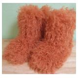 Women Faux Fur Boots - Size 41