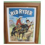14 X 17 Dave Saunders Signed Red Ryder Print