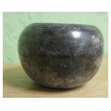 San Ildefonso Pottery Bowl Signed Snow Flake