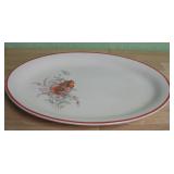 Vintage Camwood Ivory Serving Platter