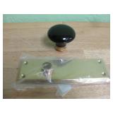 Nostalgic Brass Door Long Plate & Knob