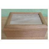 Desert Landscape Sandstone Lid Wood Box