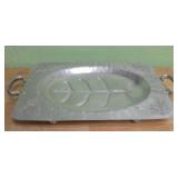 17 X 12 Everlast Metal Aluminum Footed Platter