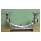 Silverlook Hand Wrought Aluminum Candle Holder