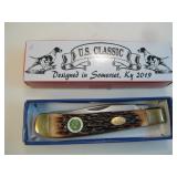 U.S. Classic Two Blade Pocket Knife In Box
