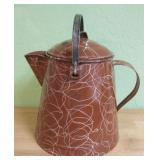 11' Western Ranch Enamelware Cowboy Coffee Pot