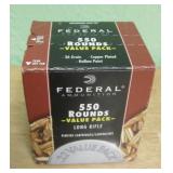 Sealed Box Federal 22 Long Rifle - 550 Rounds