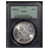 1888 O Morgan Dollar OLD PCGS MS-63 WOW