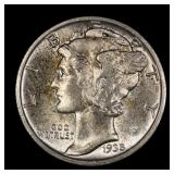 1935 S Mercury Silver Dime 10c WOW