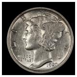 1920 Mercury Silver Dime 10c WOW