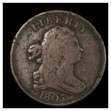 1803 Draped Bust Half Cent WOW Early Copper