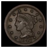 1847 Large Cent Braided Hair BEAUTY