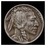 1917 S Buffalo Nickel Semi-Key Date Coin