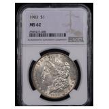 1903 Morgan Silver Dollar MS-62 NGC