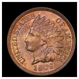 1909 Indian Head Cent Penny Gorgeously Toned RB