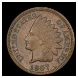1907 Indian Head Cent Penny