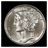 1944 Mercury Silver Dime 10c WOW