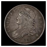 1830 Capped Bust Half Dollar 50c Silver WOW