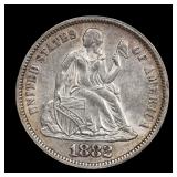1882 Seated Liberty Dime 10c